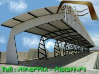 سازنده انواع سایبان خاص در مشهد با پوشش Upvc پلی کربنات گالوانیزه...